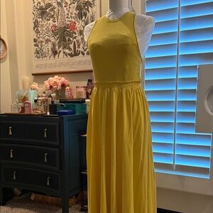 Elegant Yellow Maxi Dress